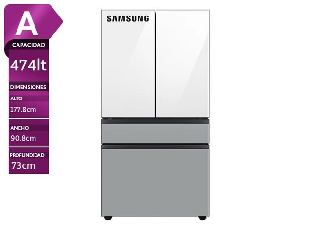 REFRIGERADORA SAMSUNGRF23BB8600AP NO FROST BESPOKE 474 L
